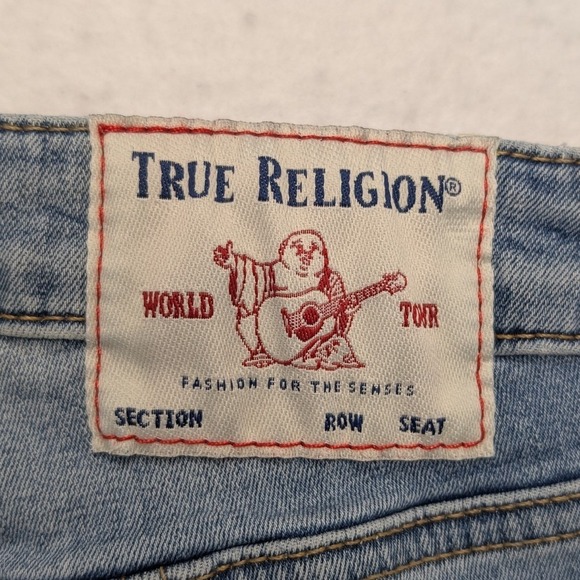 True Religion Womens Skinny Jeans Size 28 Ankle Halle Blue Back Notch High Rise - Picture 6 of 16